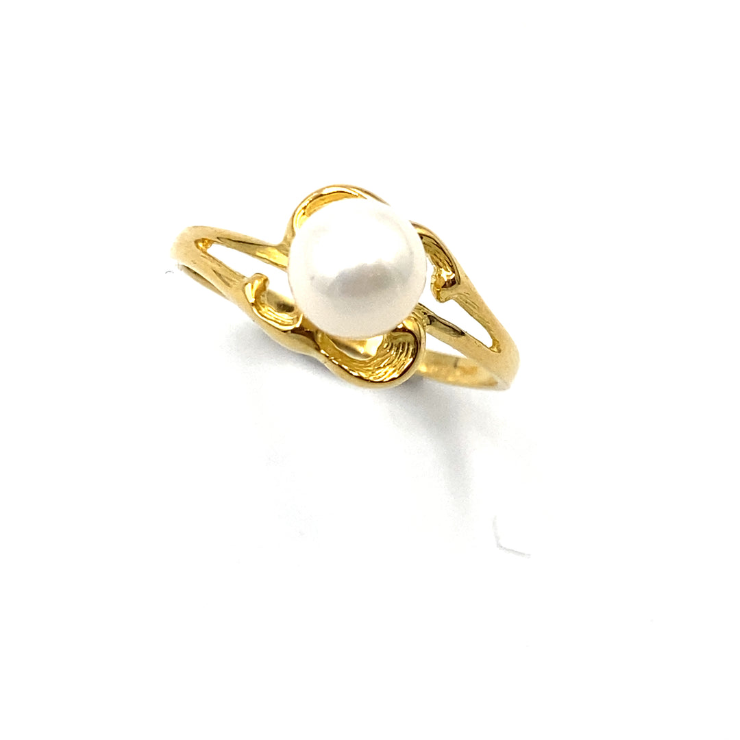 anello in oro con perla siciliano  gioielli 