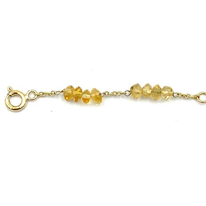 bracciale oro giallo  e topazio siciliano  gioielli 