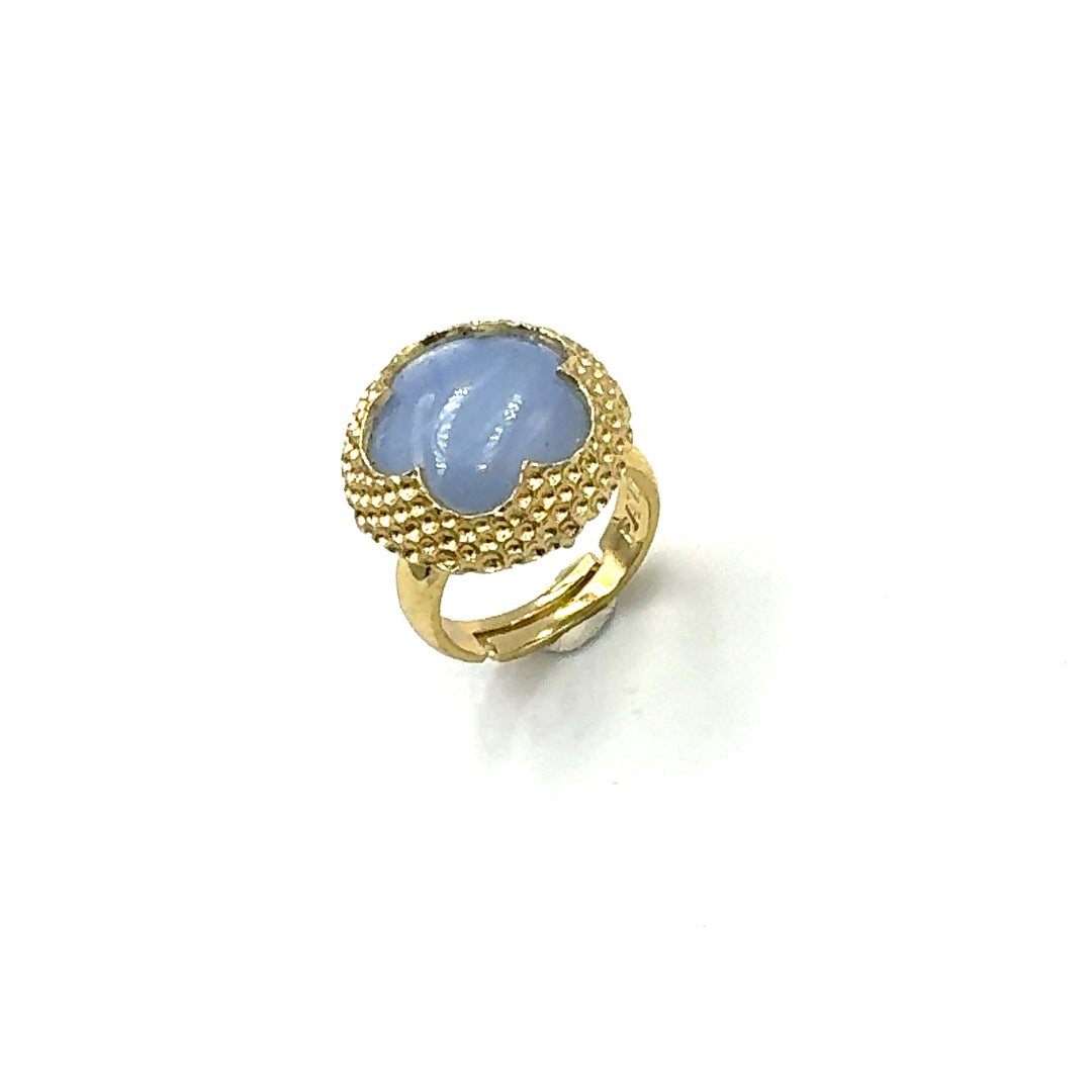 Anello Paviè Fiore Blu