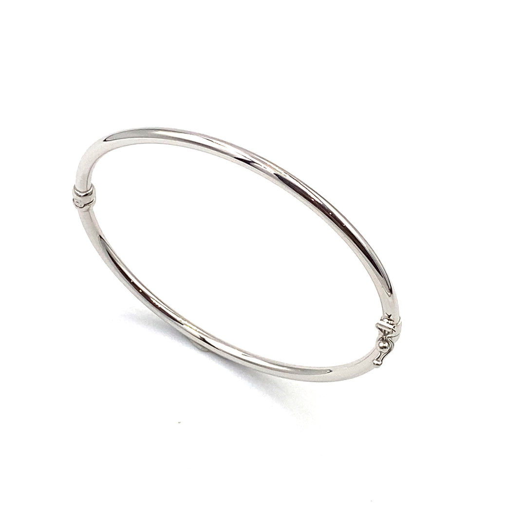 Bracciale Rigido Oro Bianco – Siciliano Gioielli - Main Image