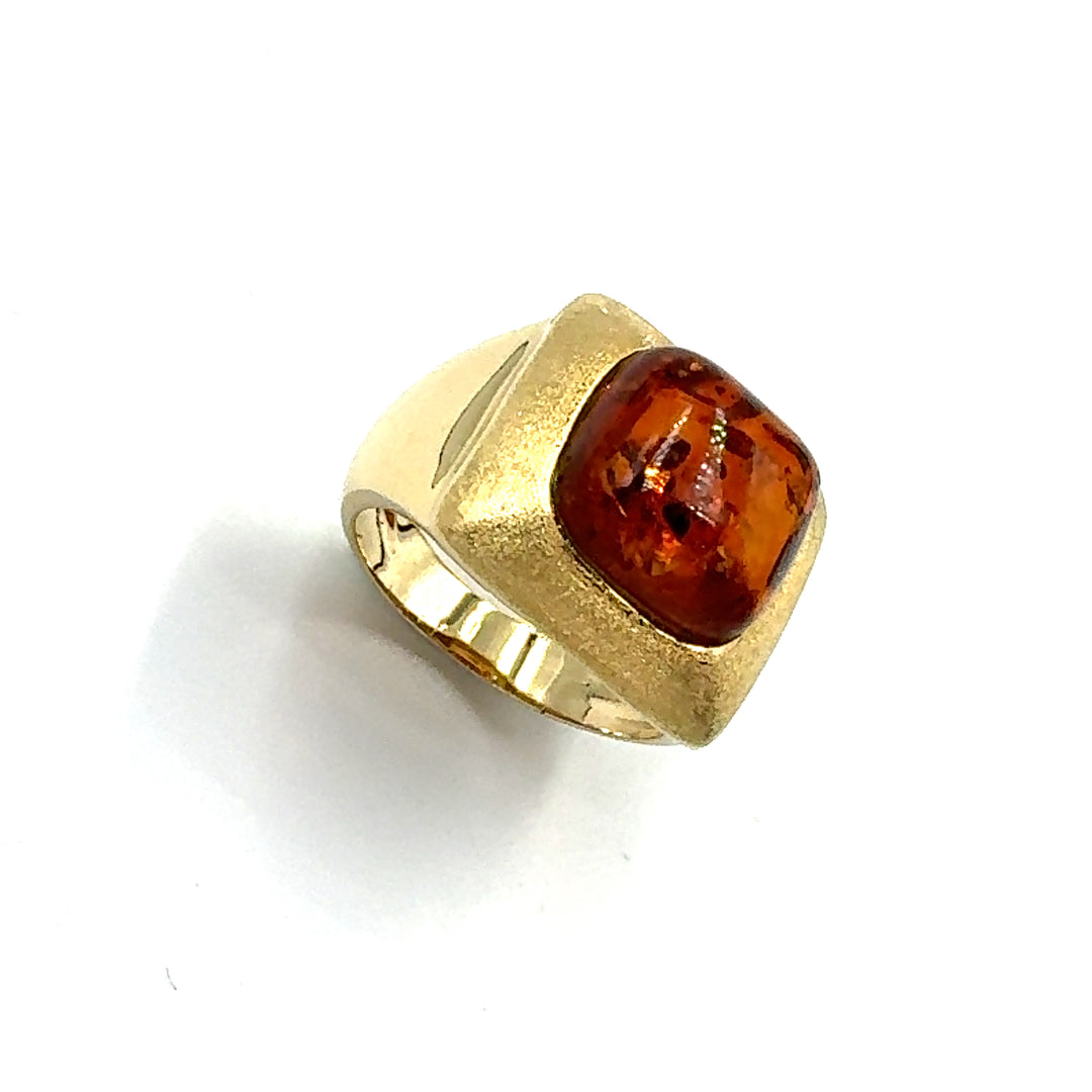 Anello  Oro Ambra