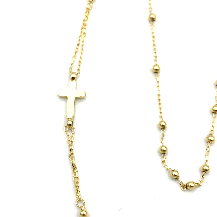 collana rosario oro giallo siciliano gioielli