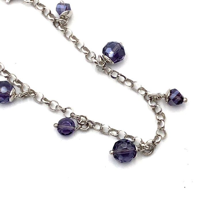 Bracciale Argento Con Swarovski Viola siciliano gioielli