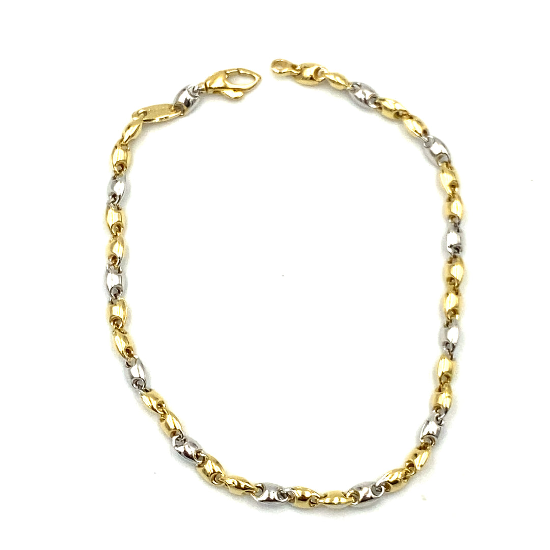 bracciale oro bicolore siciliano  gioielli 