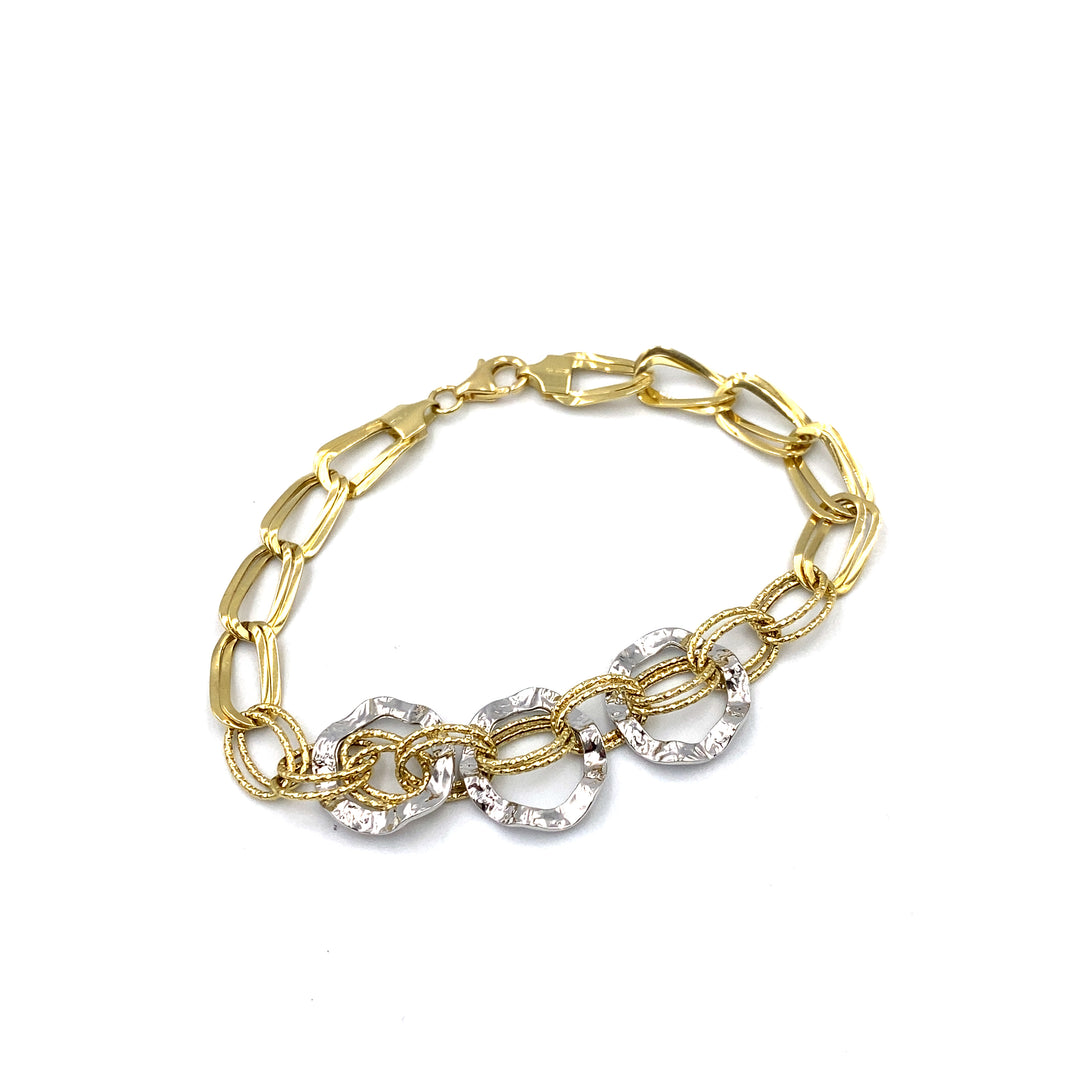 Bracciale in Oro Bicolore