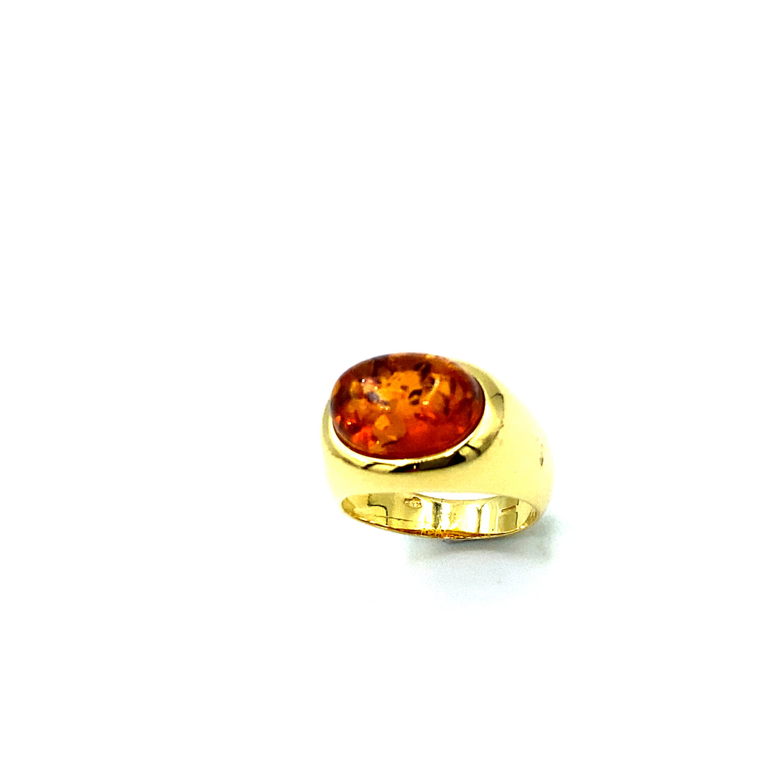 Anello Oro Ambra