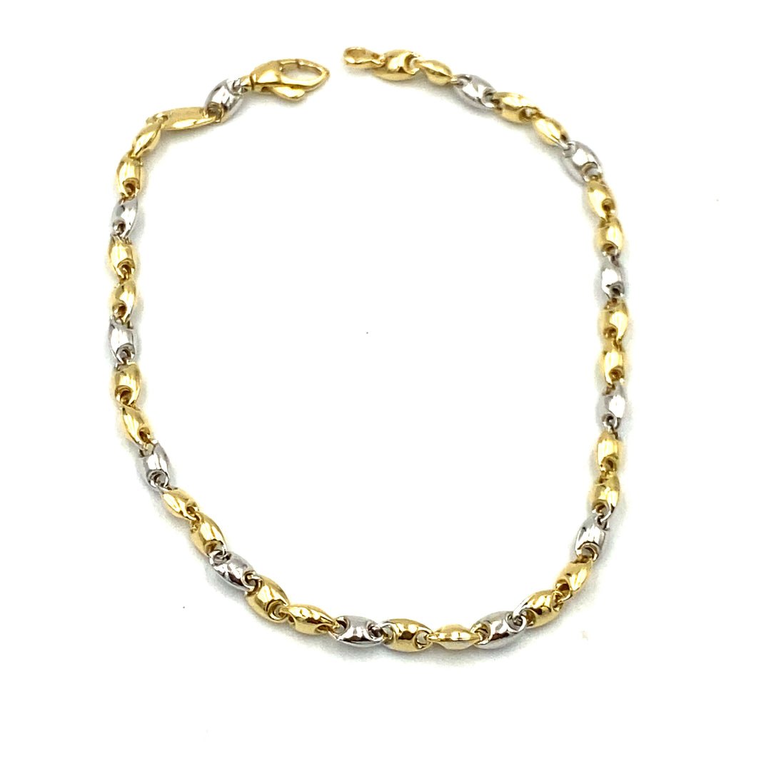 bracciale in oro bicolore siciliano  gioielli 