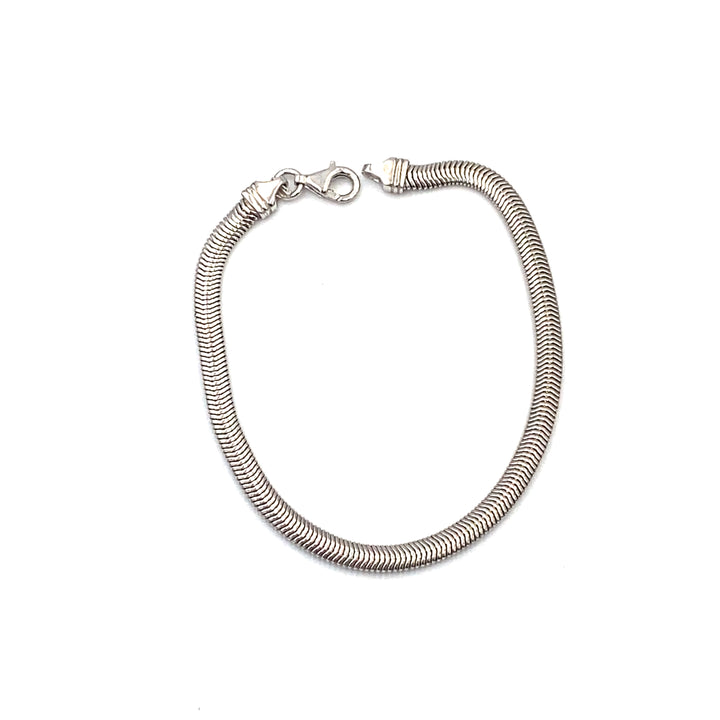 Bracciale Maglia Piatta Argento