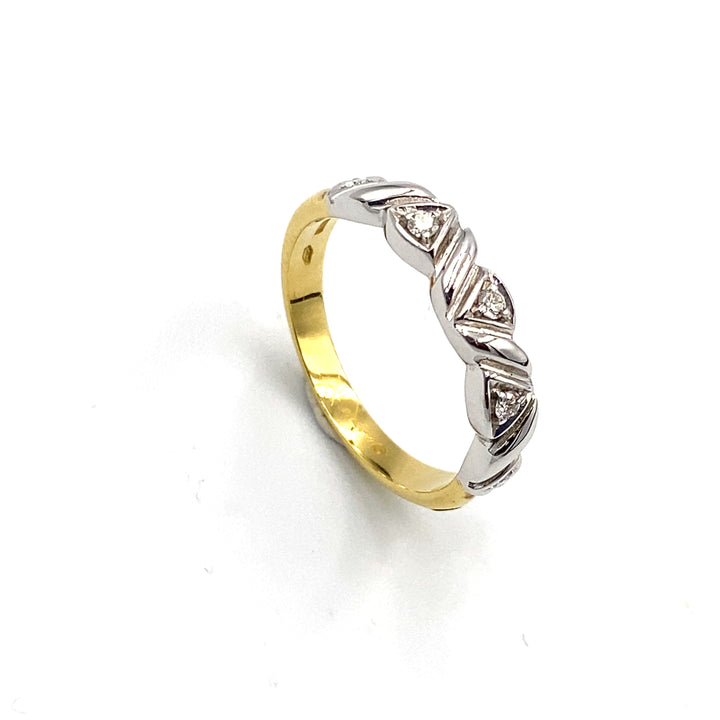 anello veretta oro bicolore le duchesse - siciliano gioielli
