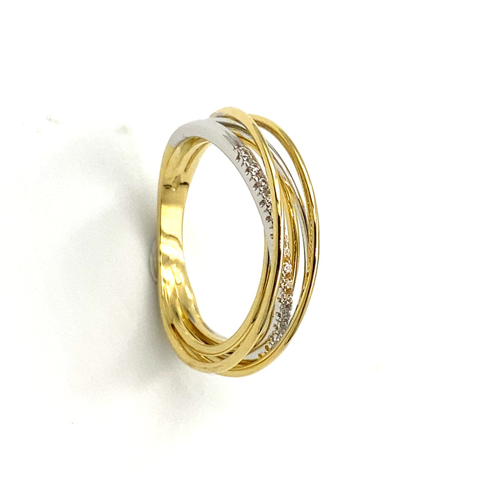 anello oro bicolore siciliano gioielli