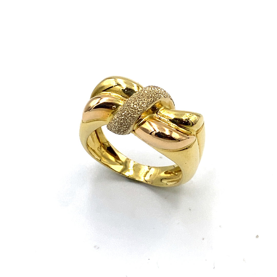 Anello Fiocco Oro Giallo