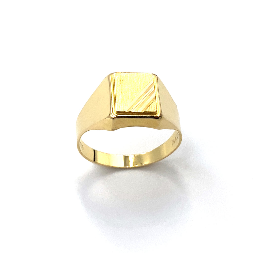 anello in uomo oro giallo siciliano gioielli