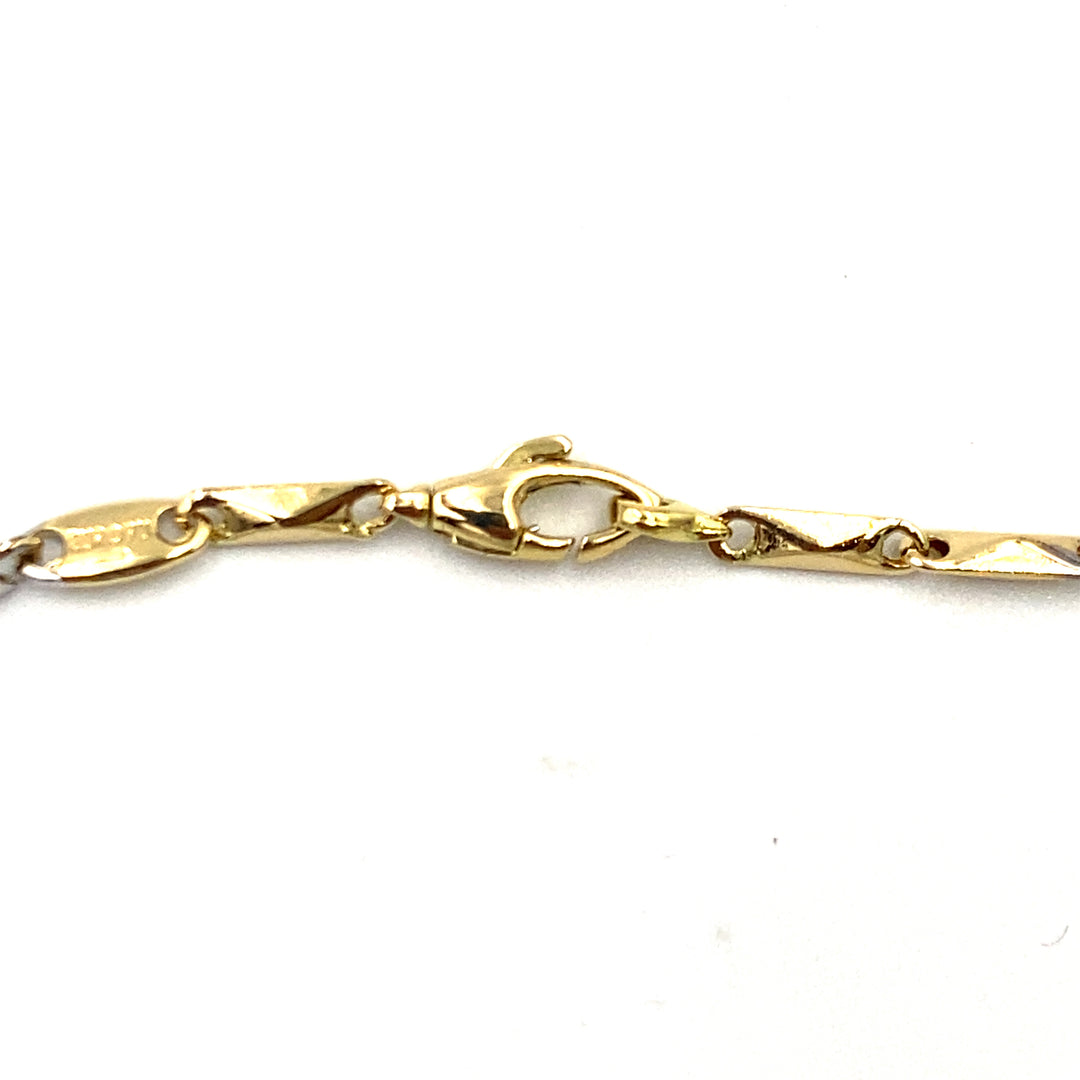 bracciale oro bicolore siciliano gioielli