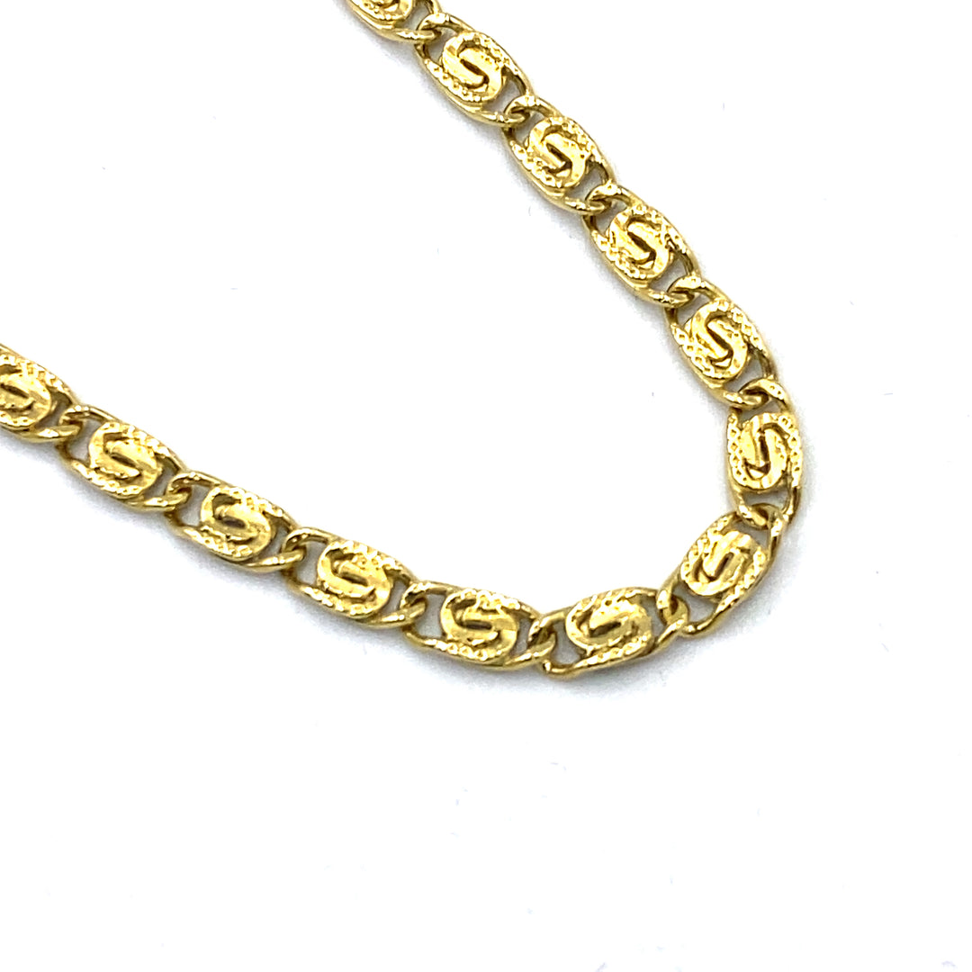 bracciale in oro giallo unisex siciliano gioielli