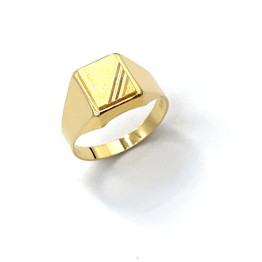 anello in uomo oro giallo  siciliano  gioielli 