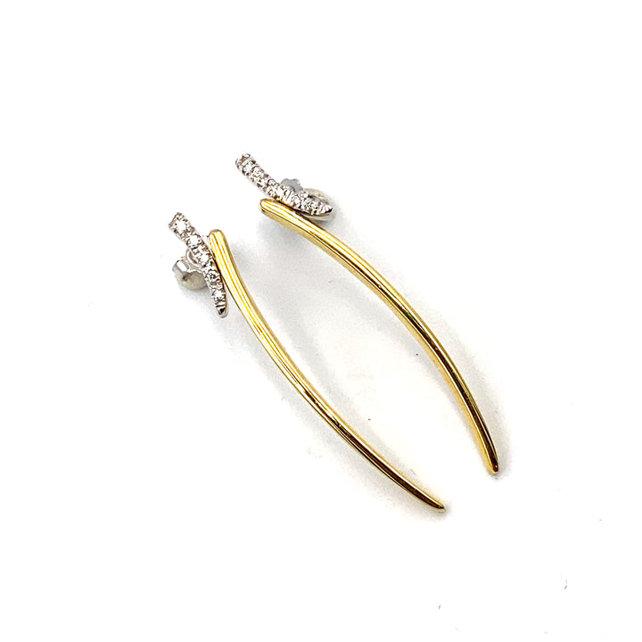 Two-tone Nimei earrings