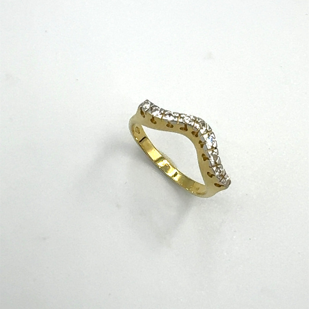 anello veretta oro bicolore siciliano gioielli