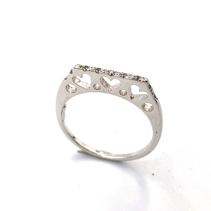 Square Eternity Ring in White Gold