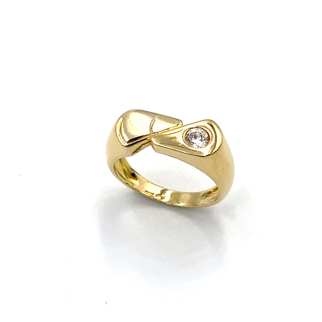 anello uomo contrariè oro bianco siciliano gioielli