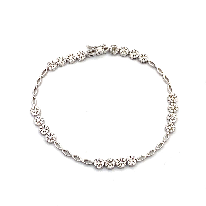 Bracciale Fantasia  Oro Bianco