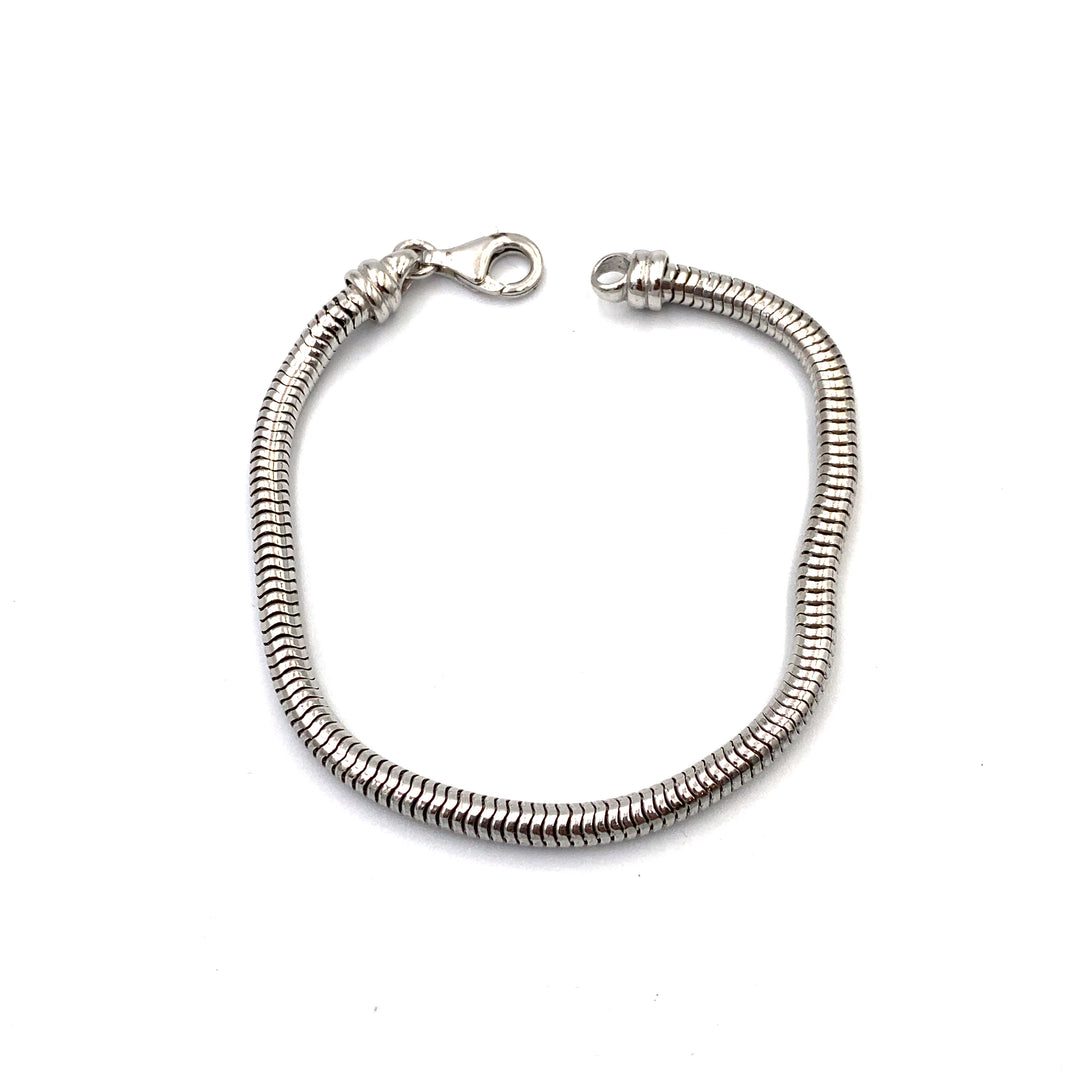 Bracciale Catena Tubolare Argento