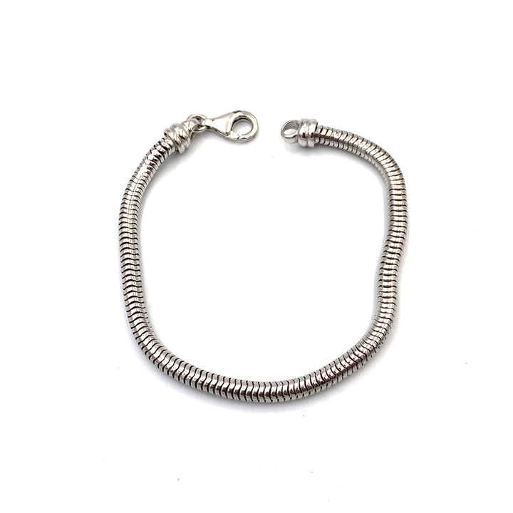 Bracciale Catena Tubolare Argento