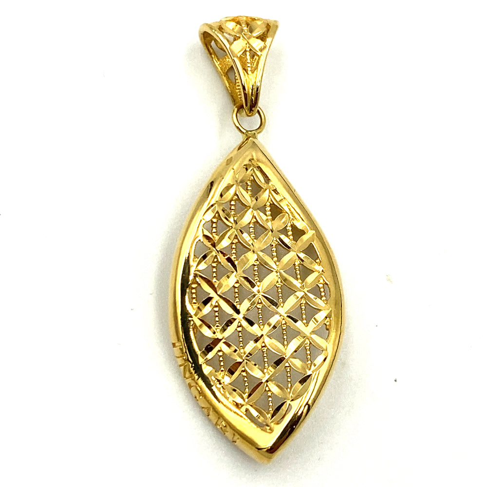 pendente in oro traforato  siciliano  gioielli 