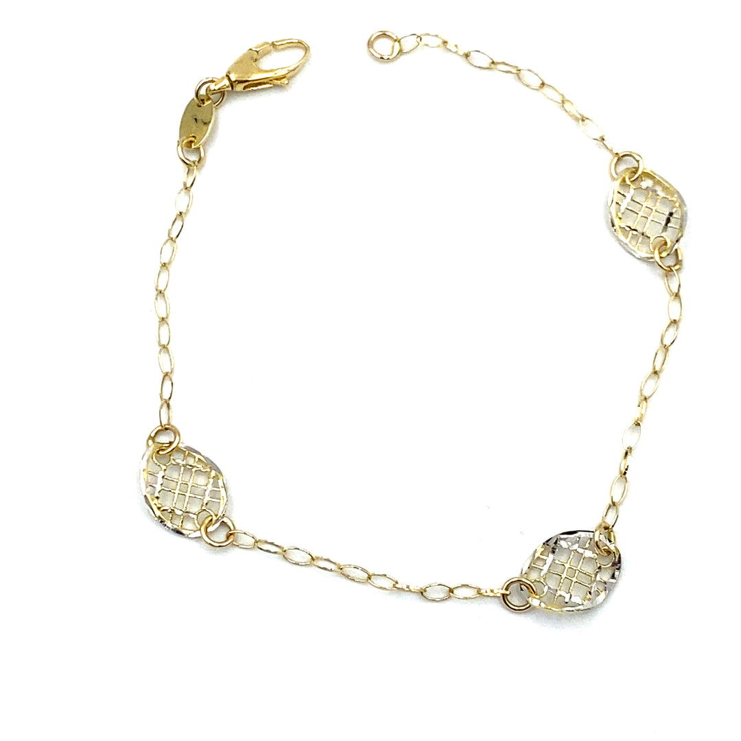 bracciale oro giallo  donna siciliano  gioielli 