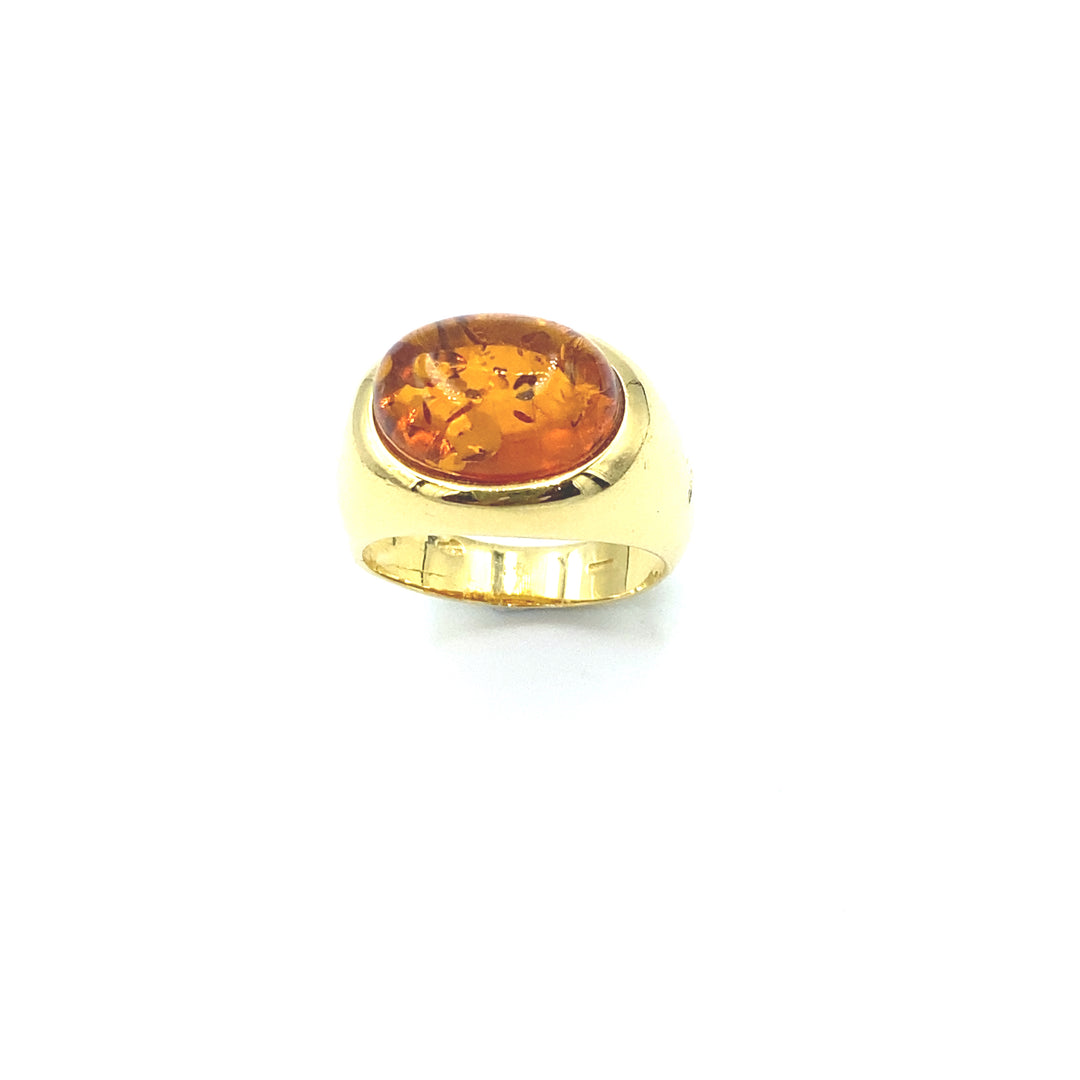 Anello Oro Ambra