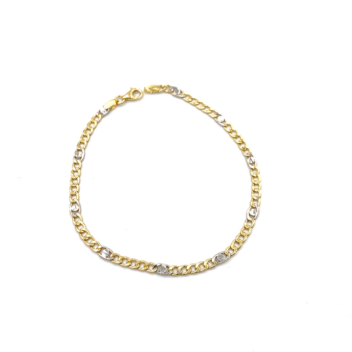 bracciale oro bicolore siciliano  gioelli 