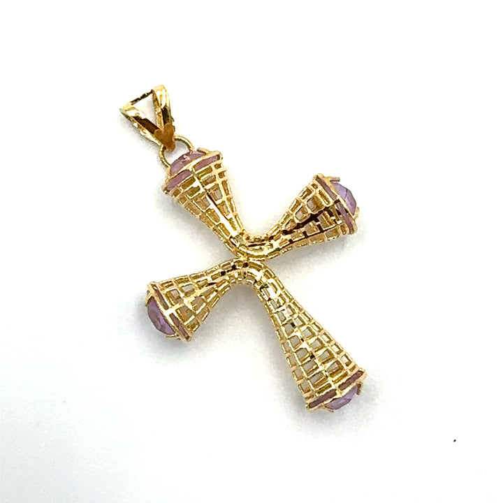 Perforated Cross Pendant