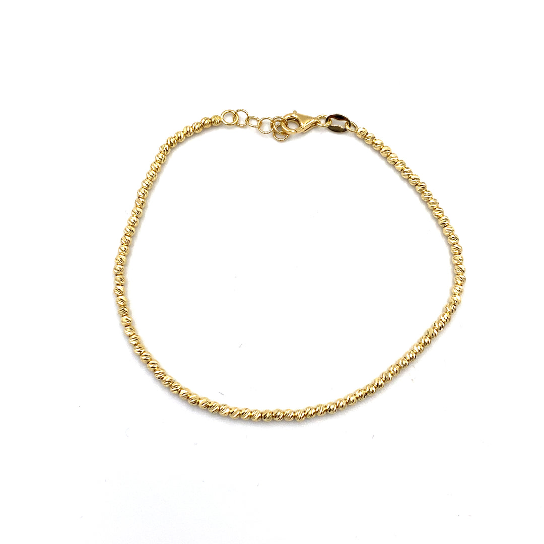 Bracciale Sfere in Oro 2mm