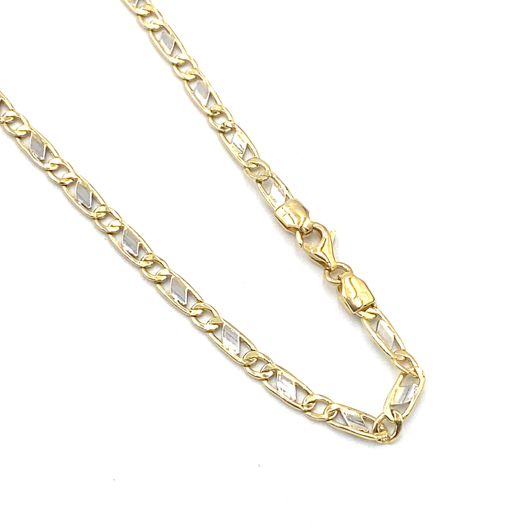 collana catena oro bicolore siciliano gioielli 