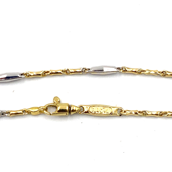 bracciale in oro bicolore siciliano gioielli