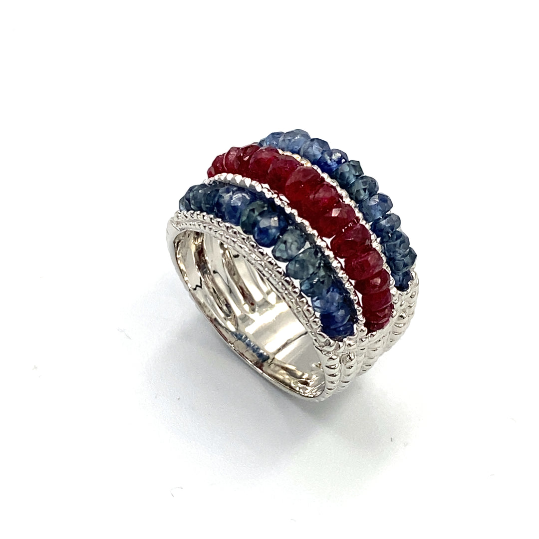 Sun Day Ruby and Sapphire ring