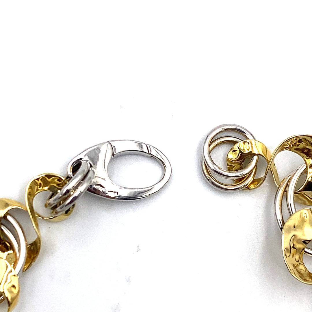 bracciale oro bicolore siciliano gioielli