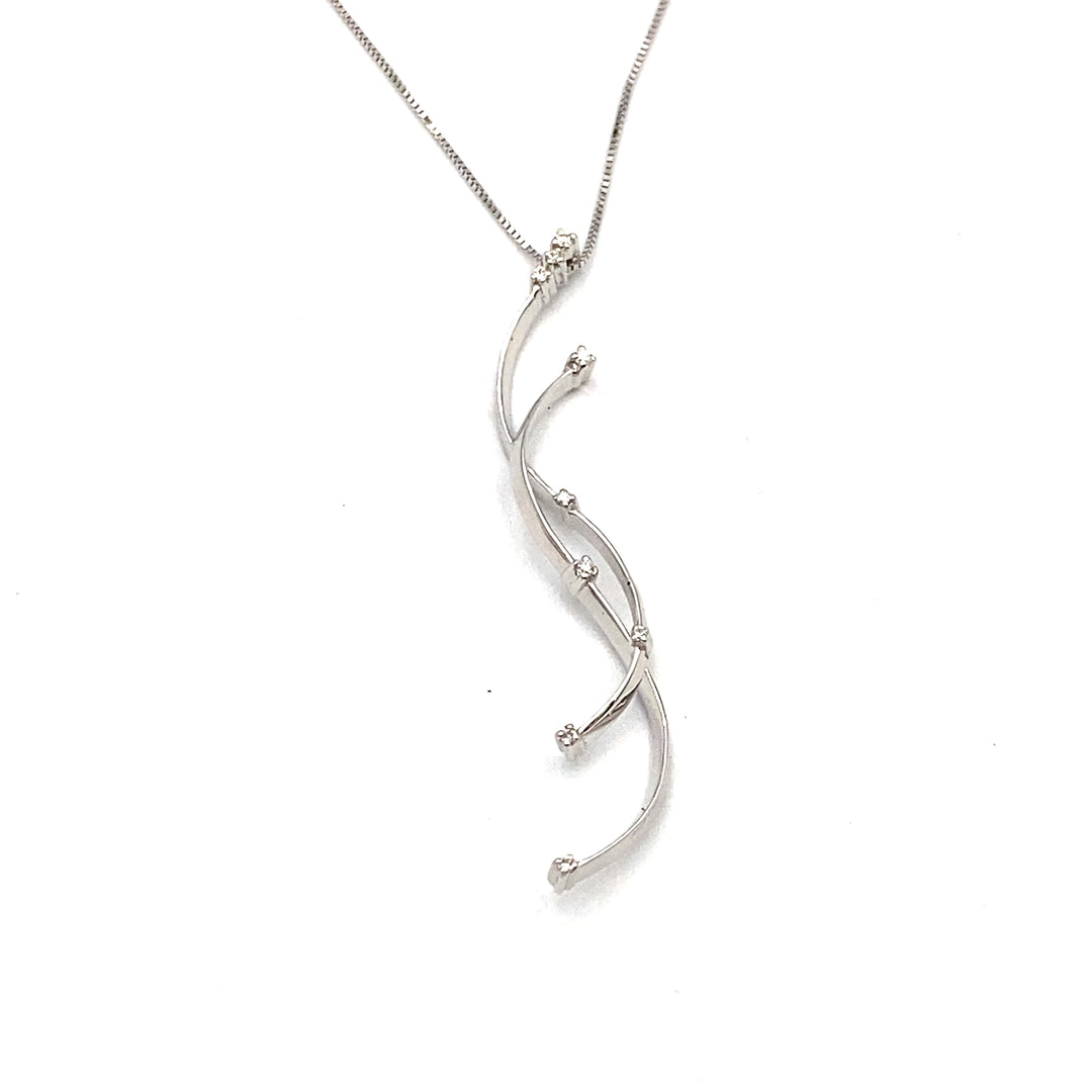 Miluna Necklace with White Gold Pendant