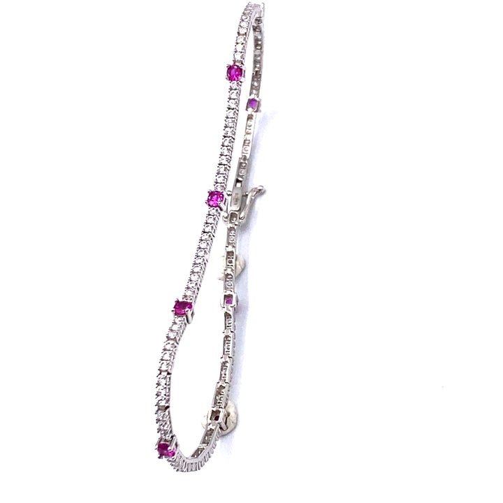 White Gold Zirconia Tennis Bracelet