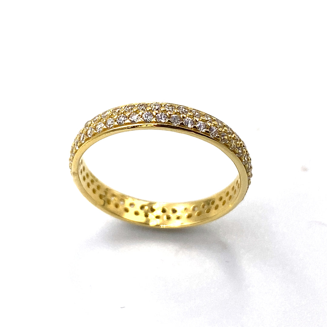 SINGULARU - Anello Bomb Color Stars. Ottone avec Placcatura in oro 18 kt et Zirconia. Gioielli da donna. Taglia 50 SINGULARU - Anello Bomb Color Stars. Ottone avec Placcatura in oro 18 kt et Zirconia. Gioielli da donna. Taglia 50