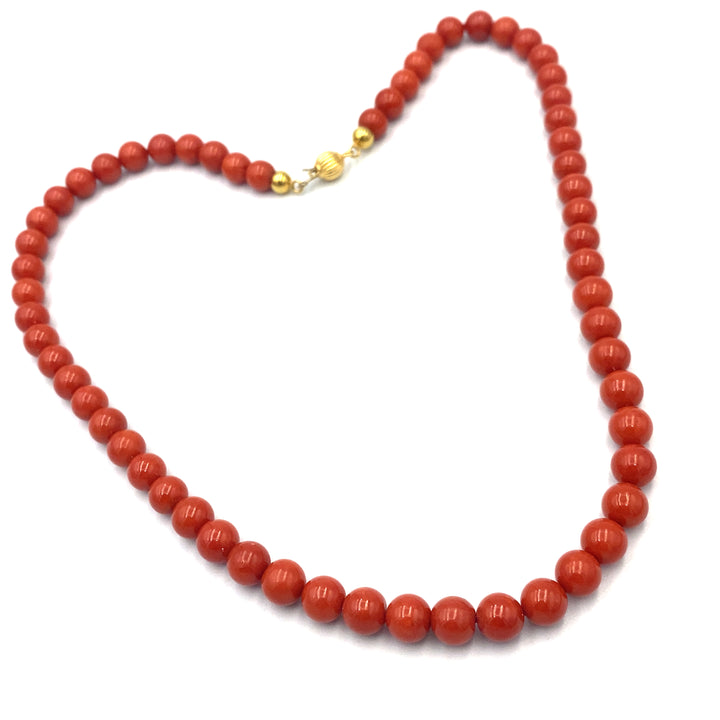 Coral Multistrand Necklace