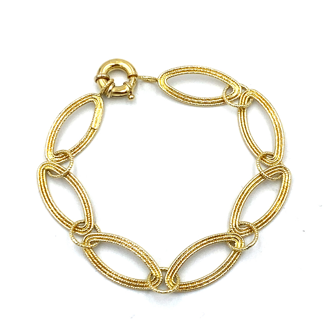 bracciale in oro giallo  siciliano  gioielli 