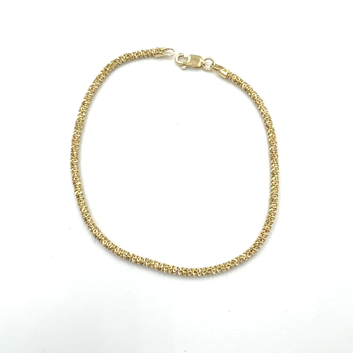 Twisted Mesh Gold Bracelet