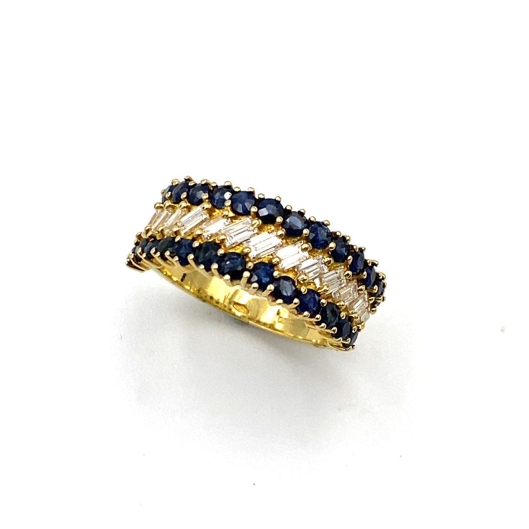 Blue Sapphire Band Ring