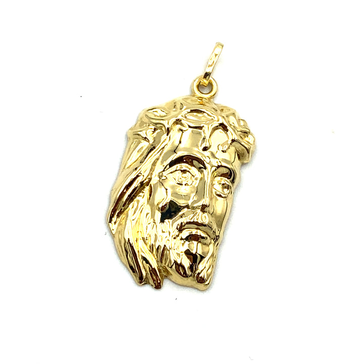 pendente volto santo in oro giallo  siciliano  gioielli 