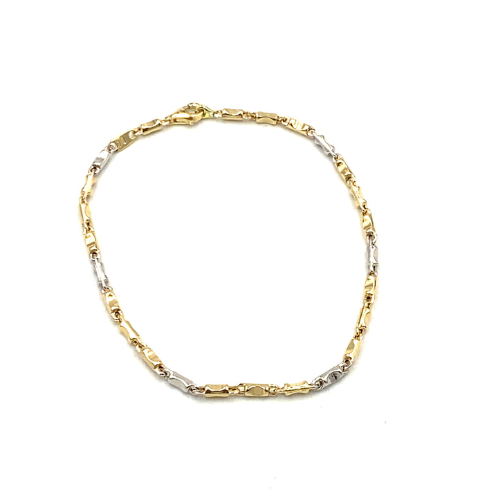 bracciale donna oro bicolore siciliano  gioielli 