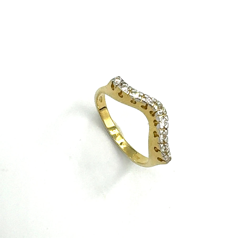 anello  veretta oro bicolore siciliano  gioielli 