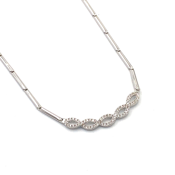 Semi-rigid Infinity Choker Necklace