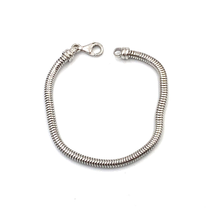 Bracciale Catena Tubolare Argento