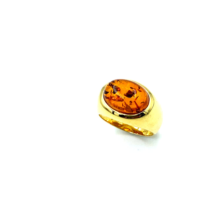 Anello Oro Ambra