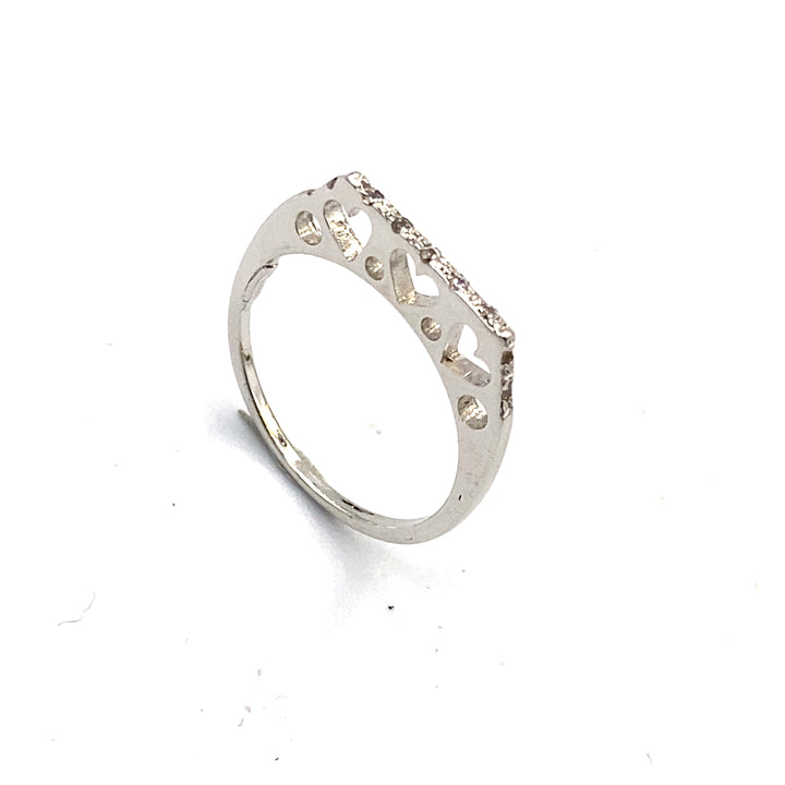 Square Eternity Ring in White Gold